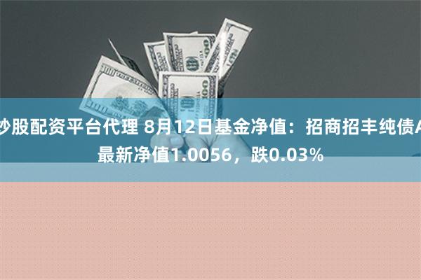 炒股配资平台代理 8月12日基金净值：招商招丰纯债A最新净值1.0056，跌0.03%