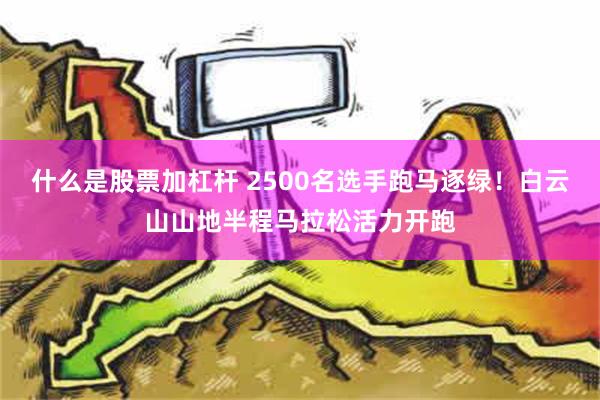 什么是股票加杠杆 2500名选手跑马逐绿！白云山山地半程马拉松活力开跑